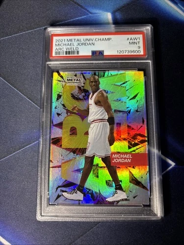 2021 Metal Universe Michael Jordan Arc Weld Card PSA 9 Mint