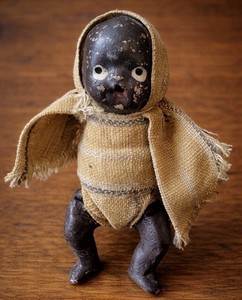🪵✨ Antique Rare Primitive Cloth Baby Doll – Early Folk Art