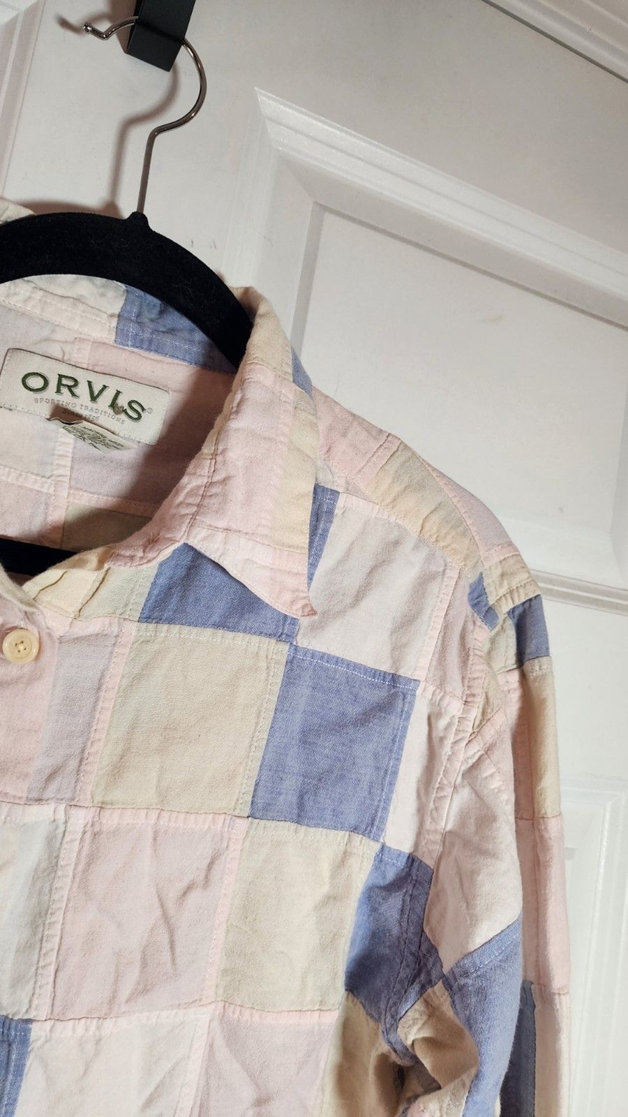 Orvis Womens Small Patchwork Button Down Blouse C… - image 3