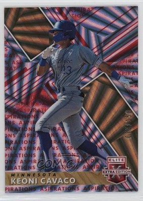 2019 Panini Elite Extra Edition Aspirations Red 73/150 Keoni Cavaco #13 08jk