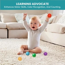 Set of 6 Replacement Balls Compatible with Vtech Pop-A-Balls, Push and Pop Bu...