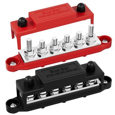 RVBOATPAT 275A Bus Bar 12V Power Distribution Block Car Audio Busbar 6 x 5/16...