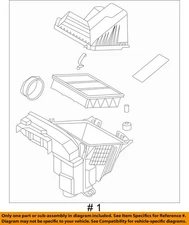 HYUNDAI OEM 24-25 Kona EngineTransaxle Air Intake-Air Cleaner Assy 28110BE150