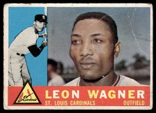 1960 Topps Leon Wagner St. Louis Cardinals #383