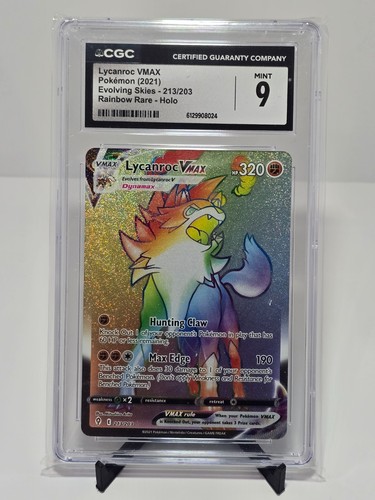 Lycanroc VMAX graded CGC 9 for sale on eBay