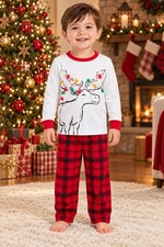 Carter's Toddler Boys' 2-Piece Holiday Reindeer Pajama Set 2T