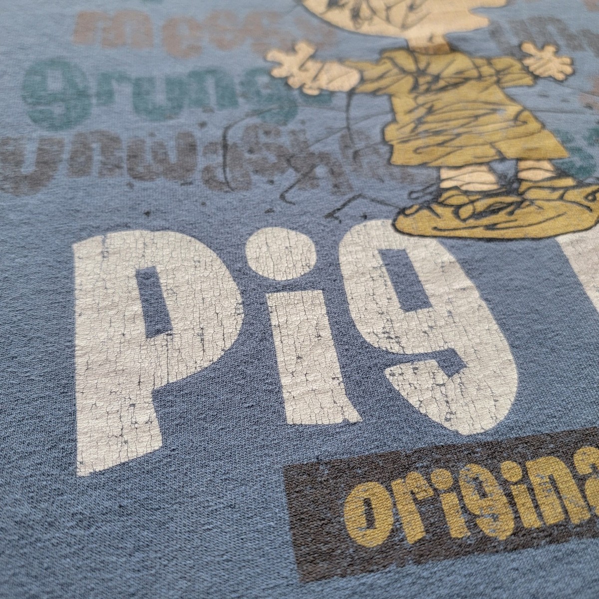 VTG 90s Peanuts Pig Pen Original Grunge T-Shirt Mens Charlie Brown  