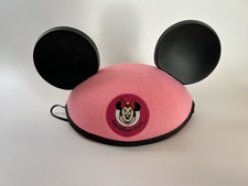 Minnie Mouse Walt Disney World Hat Youth Size Pink Plastic Ears Elastic