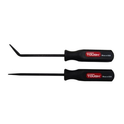 Hyper Tough Mini Handled Steel Pry Bar Set with Straight and Curved Blades