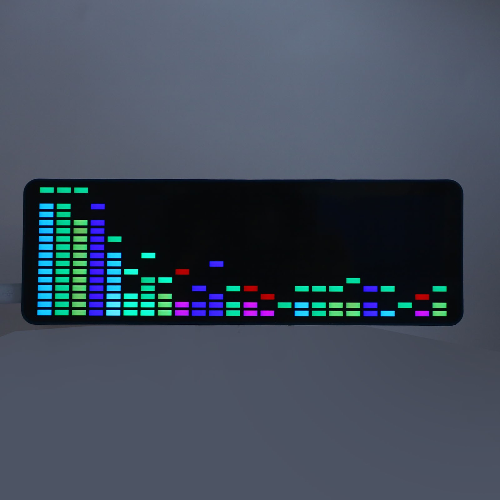LED Music Spectrum Display 16x24 RGB 1624 Segment Rhythm Voice Sensor Pickup 20