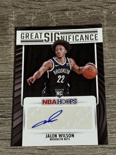 Jalen Wilson 2023-24 Hoops #GS-WSN Great SIGnificance Excellent