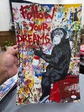 MR BRAINWASH MUSEUM SIGNED  ART PRINT RARE!! Banksy coa jsa