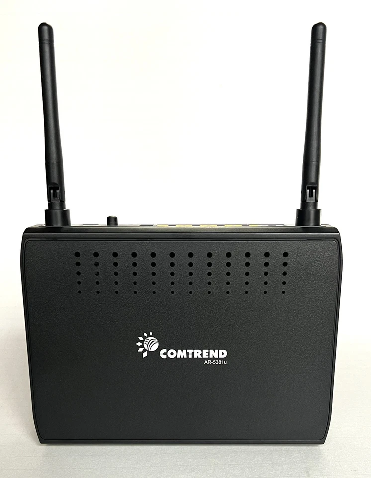 Comtrend AR-5381u ADSL2+ Wireless Modem Router Black w/ Cords and Disc - Image 4 of 4