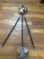 Lunastix Performance Master Juggling Sticks Devil Sticks Leather Tassels