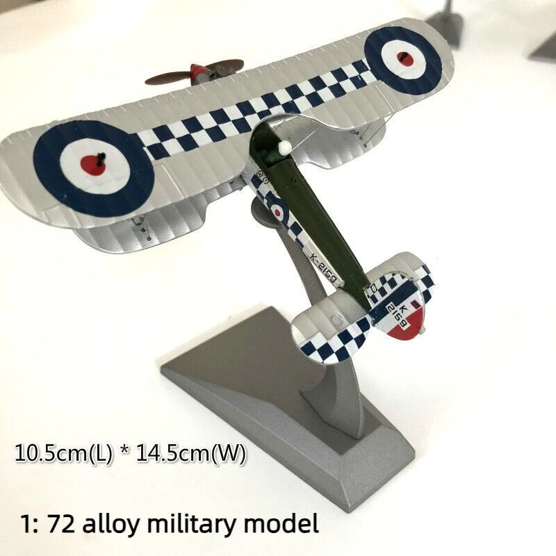 Modellino Militare Diecast 1:72 Aereo Caccia Bristol Bulldog UK 1931 Collezione - Immagine 2 di 4