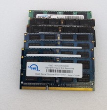 Lot of 7 pcs 8GB DDR3/DDRL3 Mixed Brands/ Mix Speeds Memory RAM