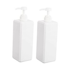 Pump Bottle, Refillable Plastic Empty Lotion Soap Dispenser 32oz/1000ml White