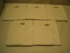5 White Size XXXXXXLarge Kitchen Klothes Chef Coats by US Uniforms