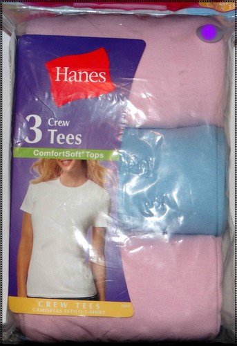 Womens Short Sleeve Hanes T-Shirts: S-L-XL - Picture 3 of 11