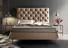 LETTO LAURA ALLA FRANCESE L.140 C/SENZA RETE CONTENITORE RIVESTITI LUSSO 110 COL