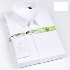 Mens Dress Shirts Formal Business Long Sleeves Bamboo Non Iron Casual Shirts Top