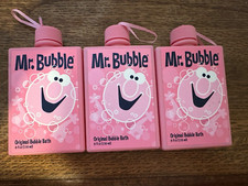 Pink Retro Mr Bubble Original Bubble Bath 8oz New Lot of 3