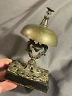 Antique Victorian Ornate Service Bellhop Front Desk Bell Ornate Bronze Base