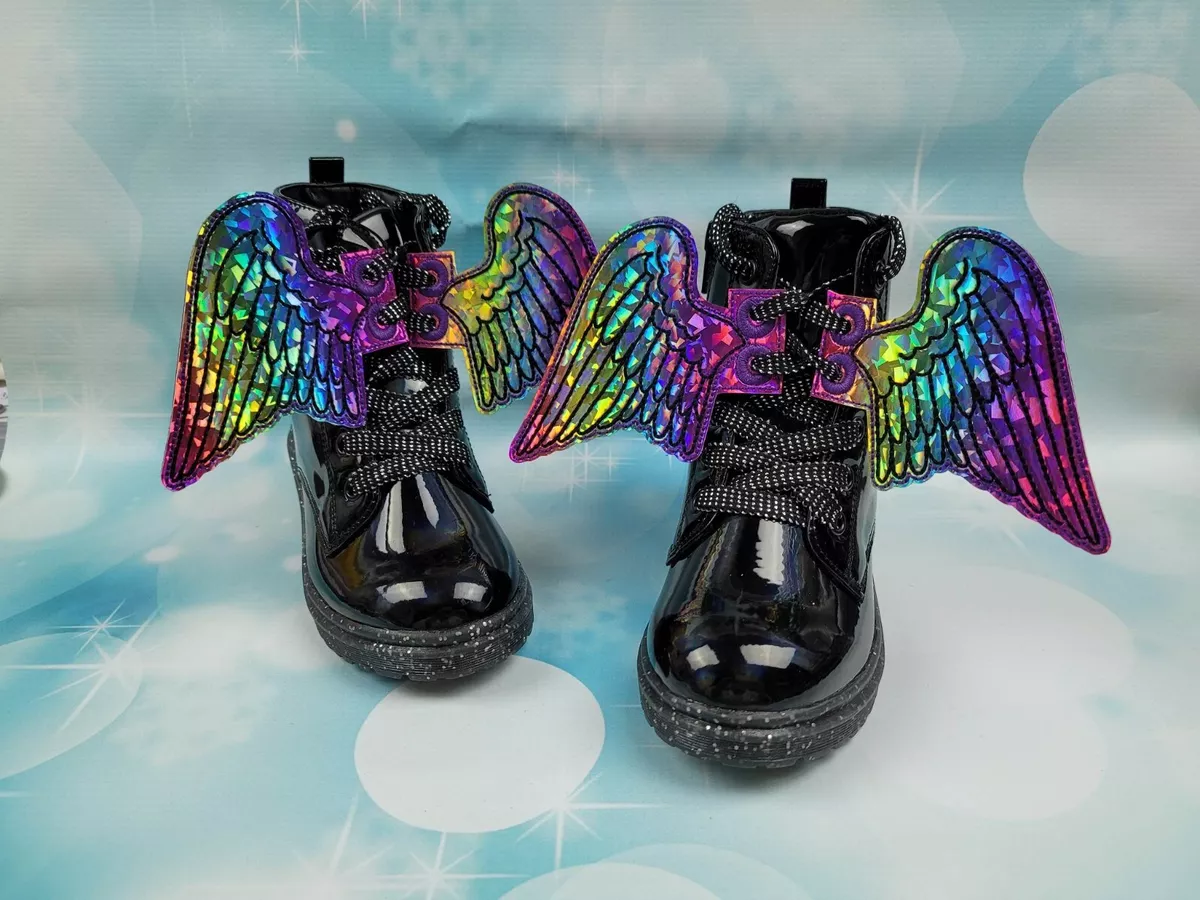 Cosplay Shoe Trainer Boot Roller Skate Raven Rainbow Wing Accessories