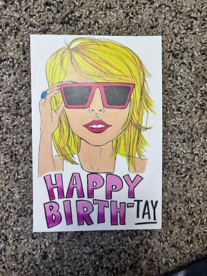 Custom Taylor Swift Birthday Card (1989/Shake It Off Themed)