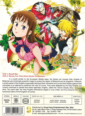 DVD ANIME The Seven Deadly Sins Vol.1-24 End + 2 OVA ENGLISH