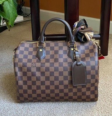 louis vuitton luggage tag damier ebene
