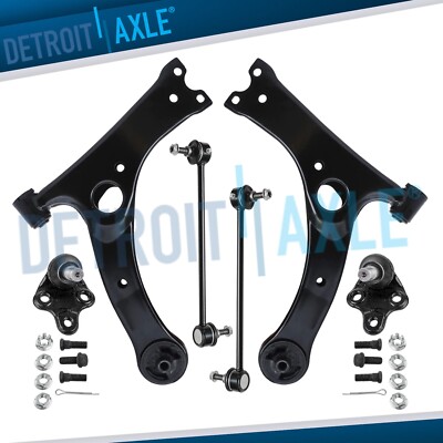 6pc Front Lower Control Arm Kit for 2001 2002 2003 2004 2005 Toyota RAV4