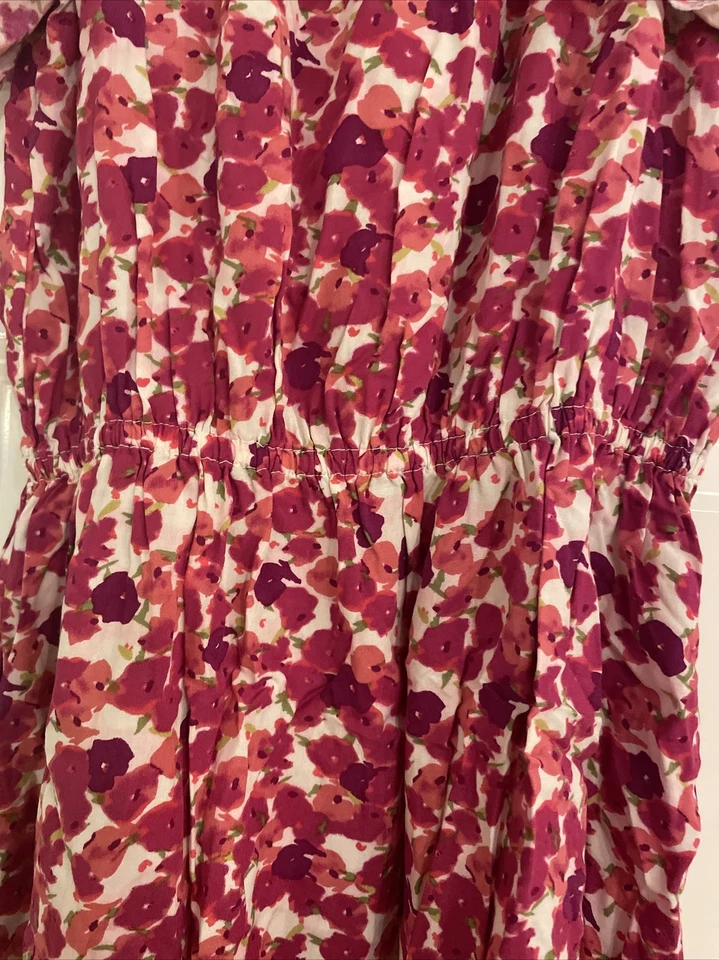 Vestido floral rosa con tirantes de espagueti Gap para niñas, XL (12). Foto 3 de 4