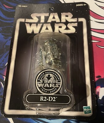 Hasbro Star Wars Carded R2-D2 Silver Anniversary 1977-2002