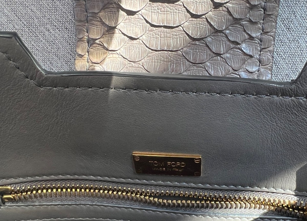 Tom Ford Sedgwick Python Zipper Bag | eBay