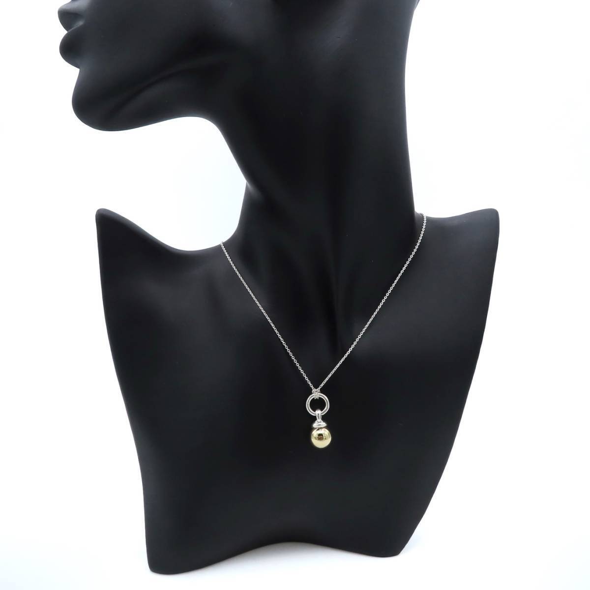 Rare Tiffany Co. Vintage Onyx Ball Silver Necklace Sv925 Rare Tiffany Co. Vintage Onyx Ball Silver Necklace Sv925