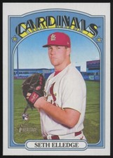 2021 TOPPS HERITAGE HIGH NUMBER #549 SETH ELLEDGE QTY AVAILABLE CARDINALS RC