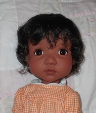 WEE 3 DIANNE Doll Wig SZ 10-11.5 DK BROWN Unisex Short Hair Body  Bangs B NWT