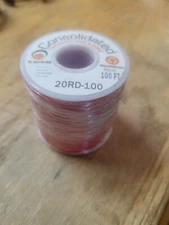 New Consolidated Electronic Wire Cable 20 Awg 20RD 100 Foot Red 300V