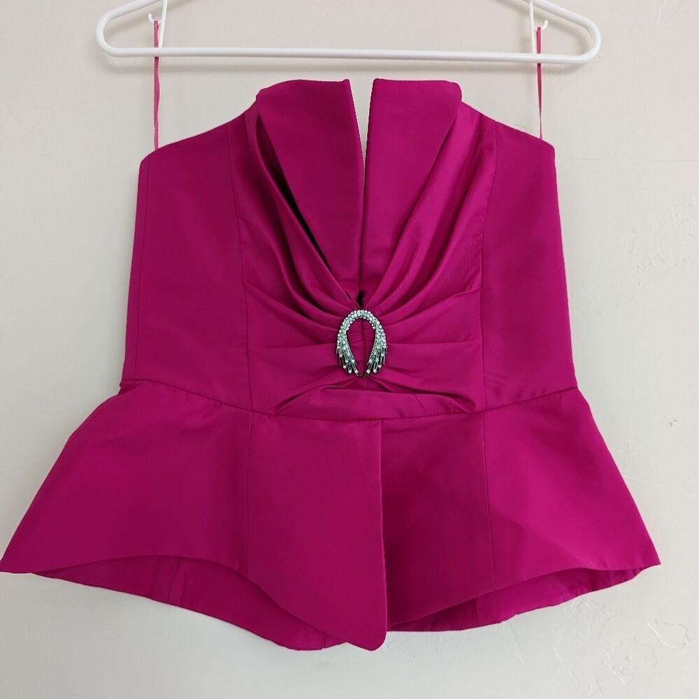 トップス Eaphi nuance tulle bustier tops