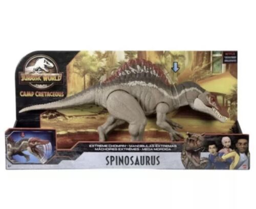 Jurassic World Camp Cretaceous Spinosaurus Extreme Chompin Dinosaur Figure NEW - Picture 1 of 2