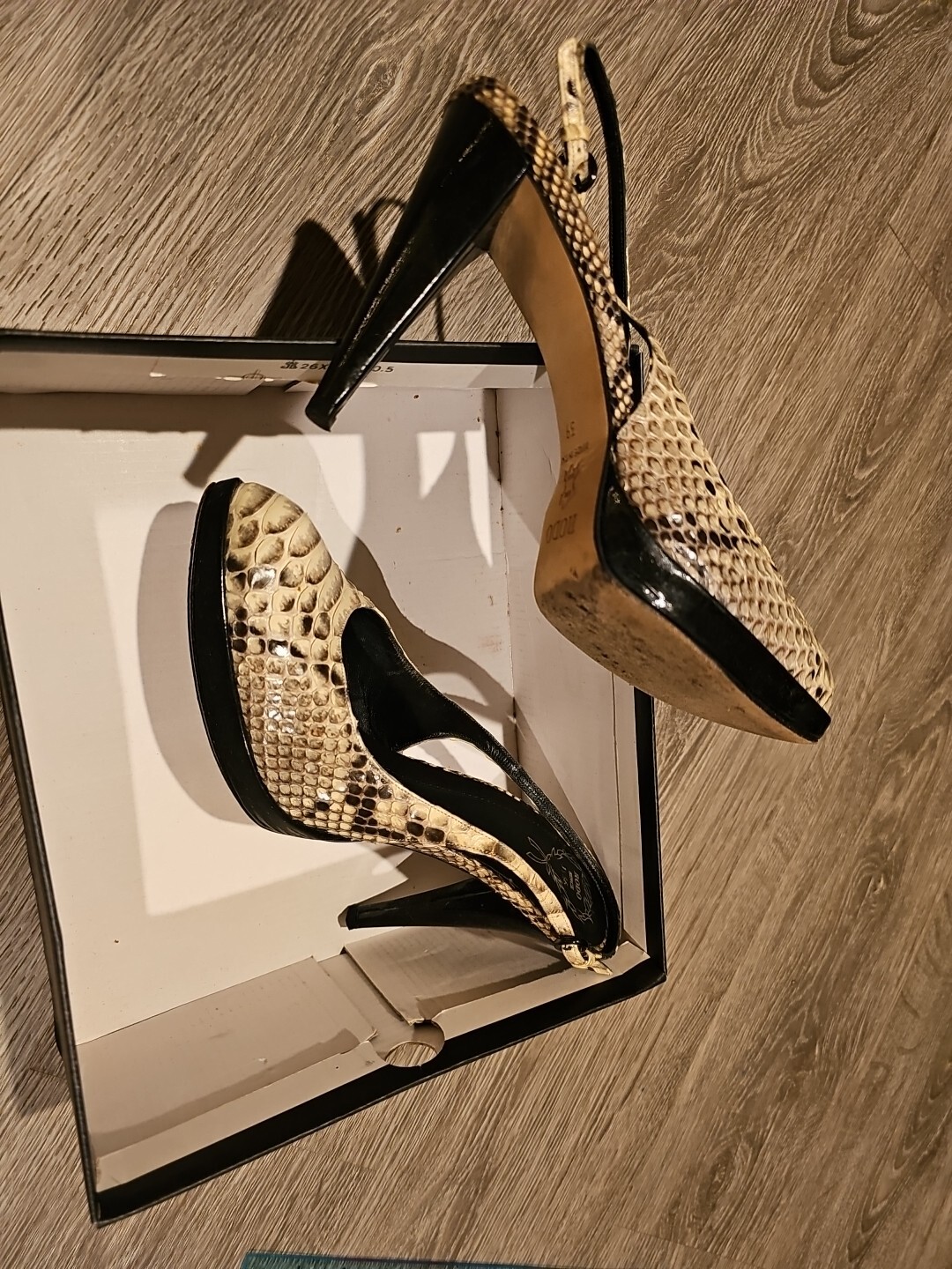 Rodo Authentic Python Womens High Heel Shoes US 8… - image 8