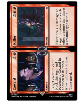 NM Coward/Killer, MTG, Doctor Who, Magic the Gathering, 77