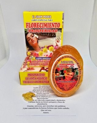 JABON FLORECIMIENTO / SOAP ATRAE PROSPERIDAD EXITO AMOR SUERTE DINERO FORTUNA