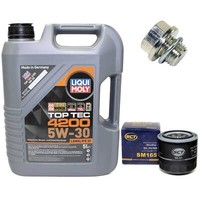 MotoröL Set 5W-30 5 Liter + ÖLfilter + ÖLablassschraube FüR Suzuki Grand Vitara