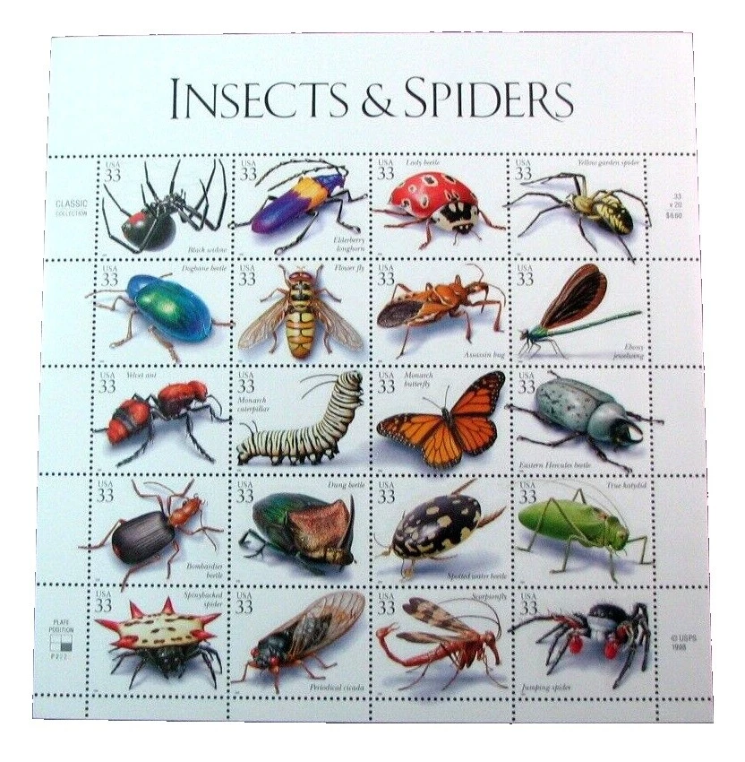 Insects United States Stamps