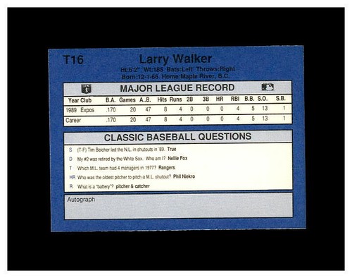 LARRY WALKER YOU PICK SEE SCANS OF EVERY CARD RC, INSERTS HIGH GRADE CARDS - Picture 83 of 463