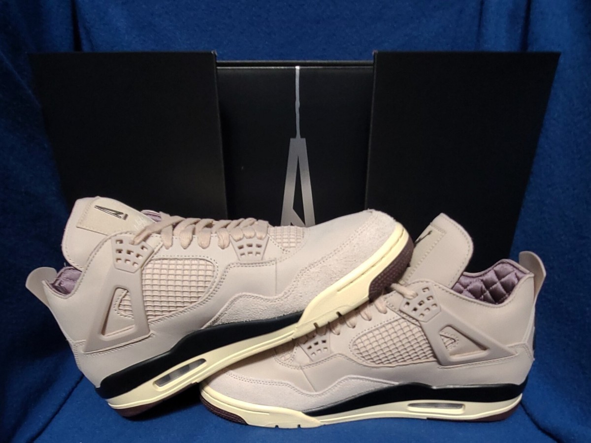 靴 BVQ001 NIKE WMNS AIR JORDAN4 FZ4810-200 A Ma Maniére X Wmns Jordan 4 Retro 'Fossil Stone' - Air