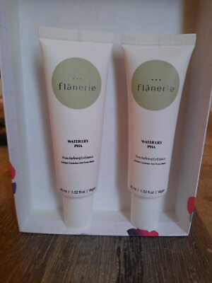 2x Flanerie Water Lily PHA Pore Refining Exfoliator/ je 45ml 