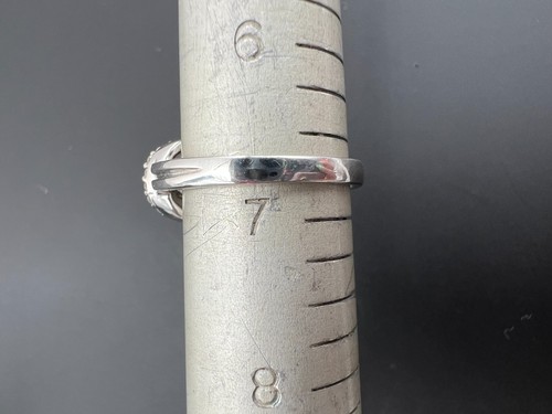STERLING SILVER 925 1/4TCW ROUND DIAMOND LOVE KNOT RING SIZE 6.75 - Picture 5 of 5